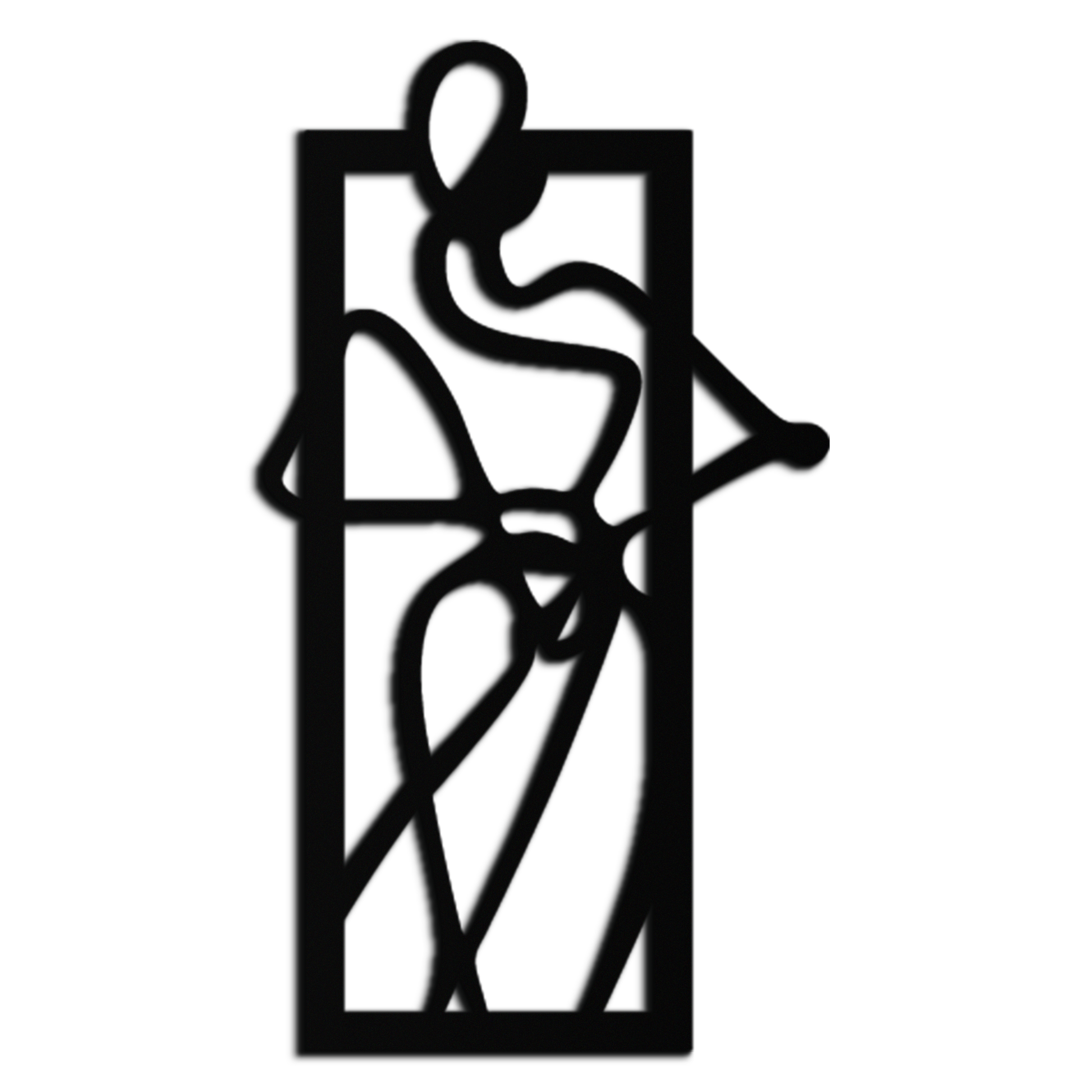 Minimalist Woman Line Art Metal Wall Decor – Abstract Feminine Silhouette Black Steel Artwork for Modern Interiors- KAF437 - Tampa Home & Garden Store