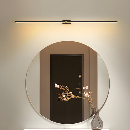 Rechargeable LED wall lamp Moktan Sabai, cordless mirror light with black bar on Tampa Home & Garden Store