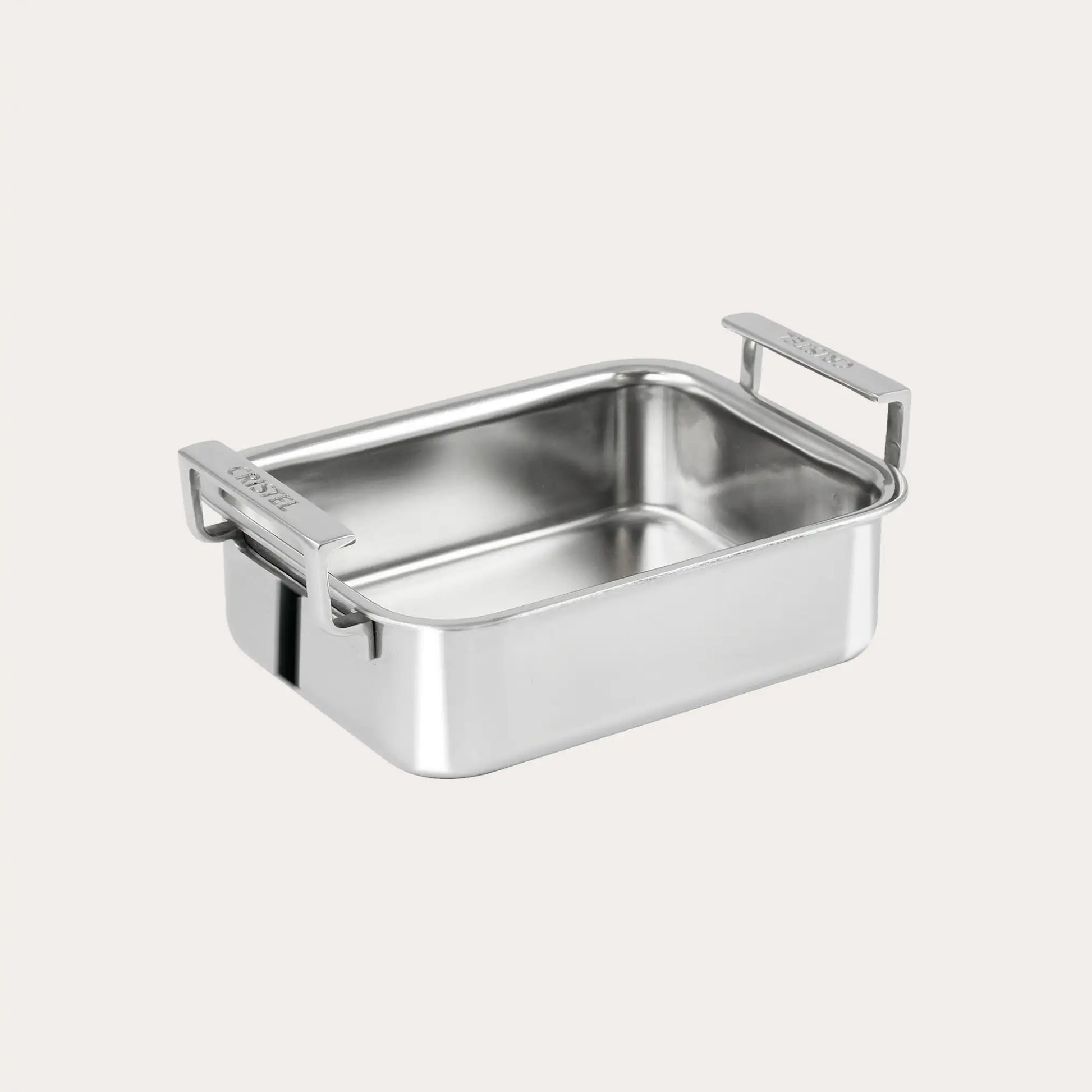 Mini Roaster stainless steel roasting pan with side handles CRISTEL USA on Tampa Home & Garden Store