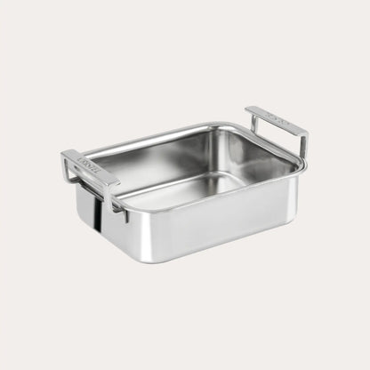 Mini Roaster stainless steel roasting pan with side handles CRISTEL USA on Tampa Home & Garden Store