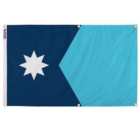 Minnesota (2024) Flag with Grommets Along the Edges for Wall Hanging - Tampa Home & Garden Store
