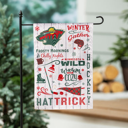 Minnesota Wild, Moire Flag, GDN, Fall Seasonal - Tampa Home & Garden Store