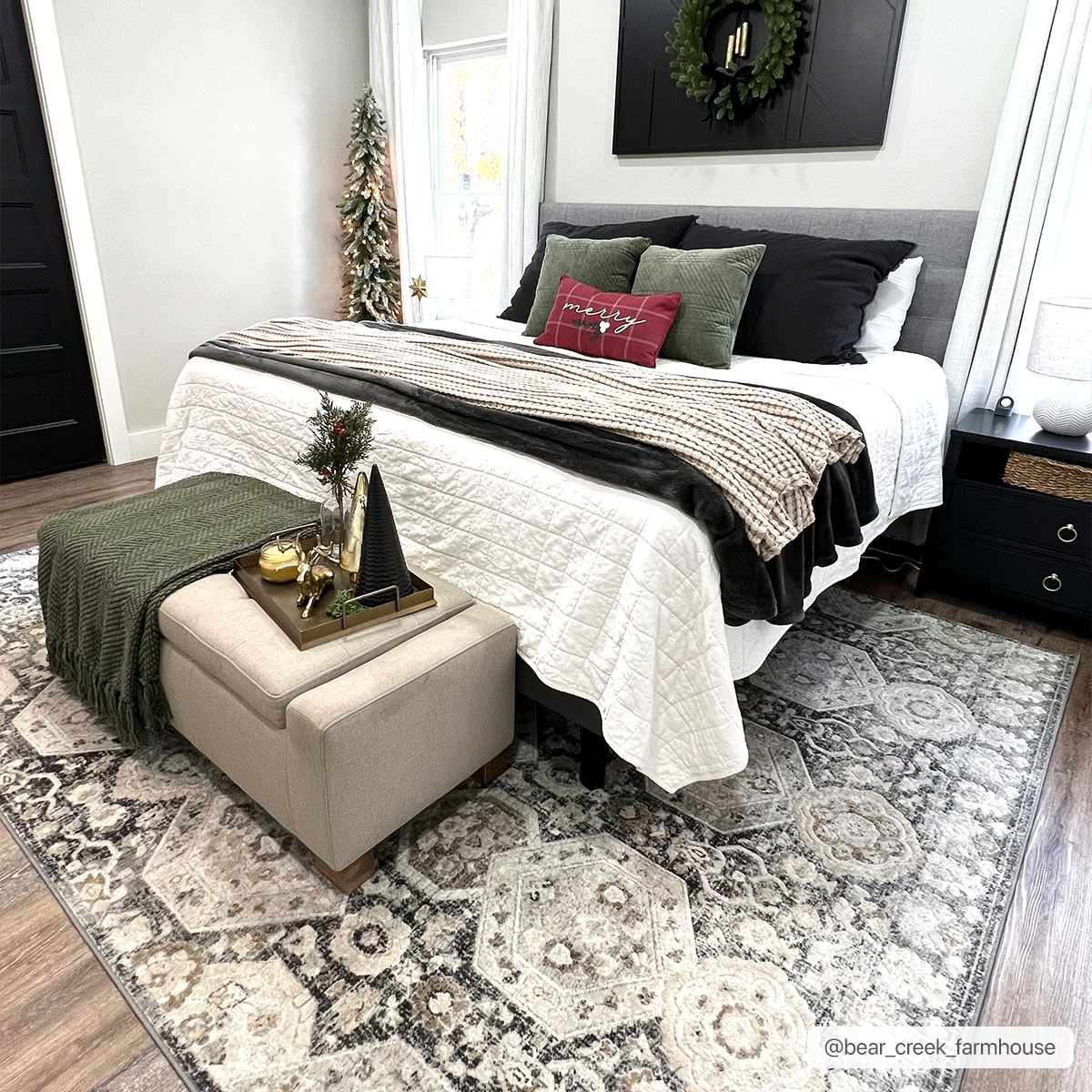 Minoa area rug in gray beige distressed pattern, Boutique Rugs on Tampa Home & Garden Store