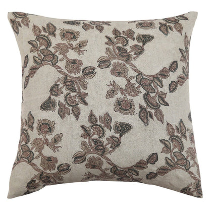 Mira Linen Floral Throw Pillow Cover, Orchid - Tampa Home & Garden Store
