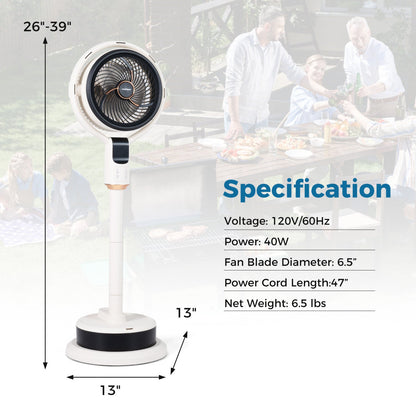 Misting Pedestal Fan 90 Degree Auto Oscillation