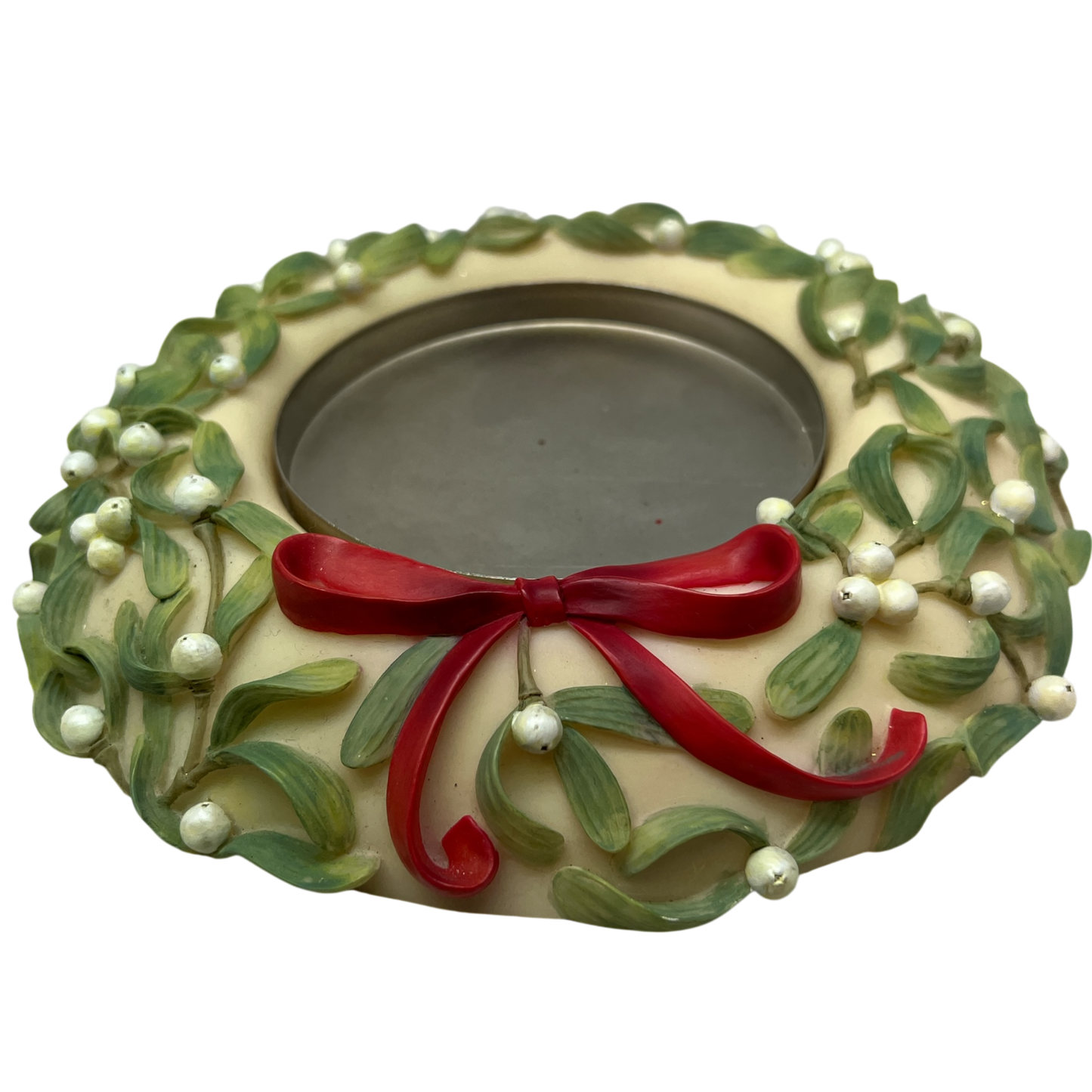 Mistletoe Pillar Candle Wreath - Tampa Home & Garden Store