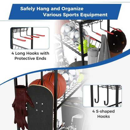 Golf Bag Organizer with Club Rack and Storage