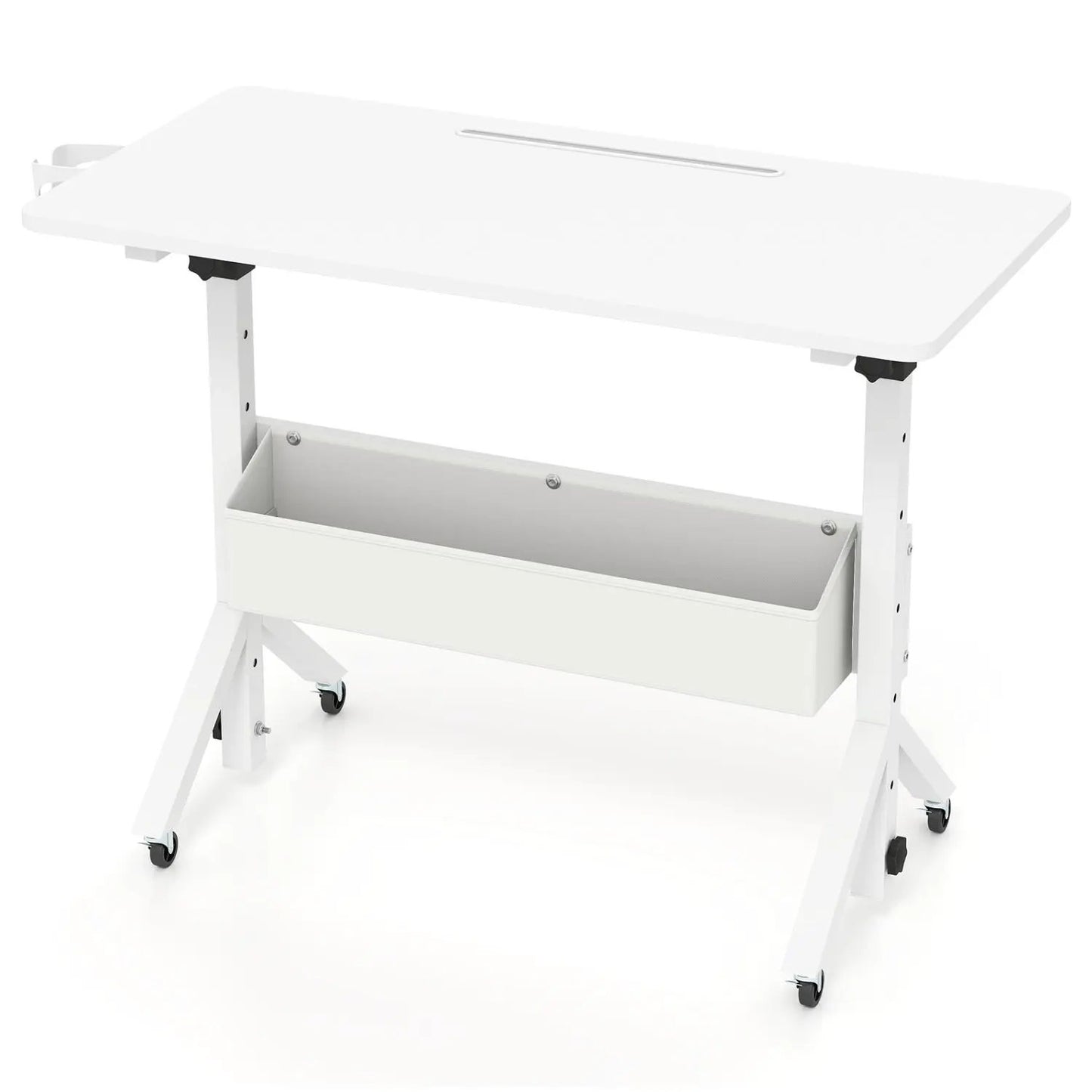 Mobile Standing Desk with Adjustable Height