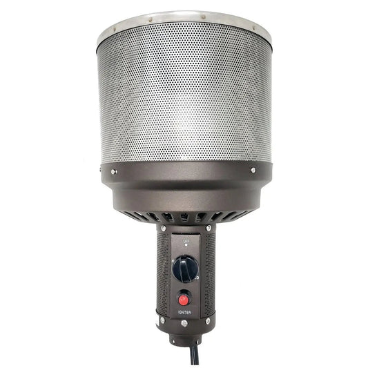 Mocha patio heater head assembly with shade and dark base, replacement part for Fire Sense on Tampa Home & Garden Store