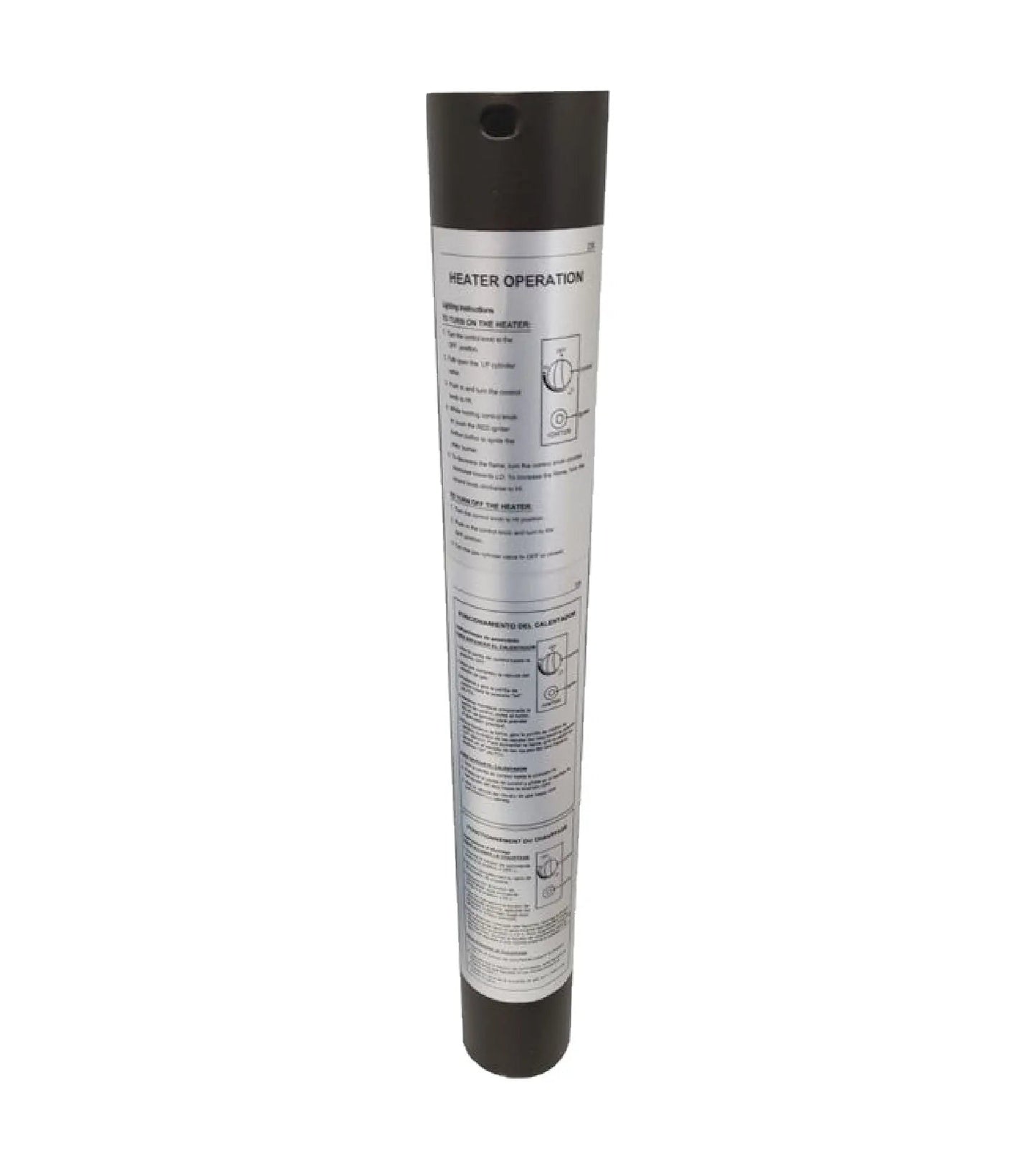 Mocha metal upper post for patio heater; replacement part by Fire Sense/Balkene Home on Tampa Home & Garden Store