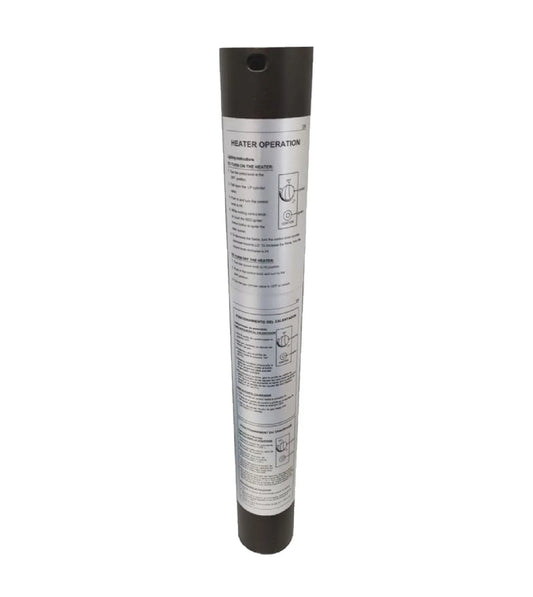 Mocha metal upper post for patio heater; replacement part by Fire Sense/Balkene Home on Tampa Home & Garden Store
