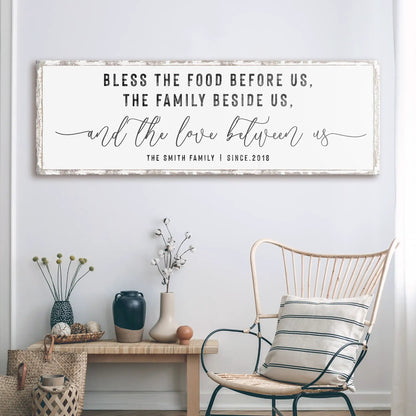 Family Sign XV canvas by Tailored Canvases, rustic distressed frame crafting canvas wall art on Tampa Home & Garden Store