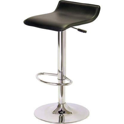 Modern Air-Lift Adjustable Bar Stools with Black PVC Seat - Tampa Home & Garden Store