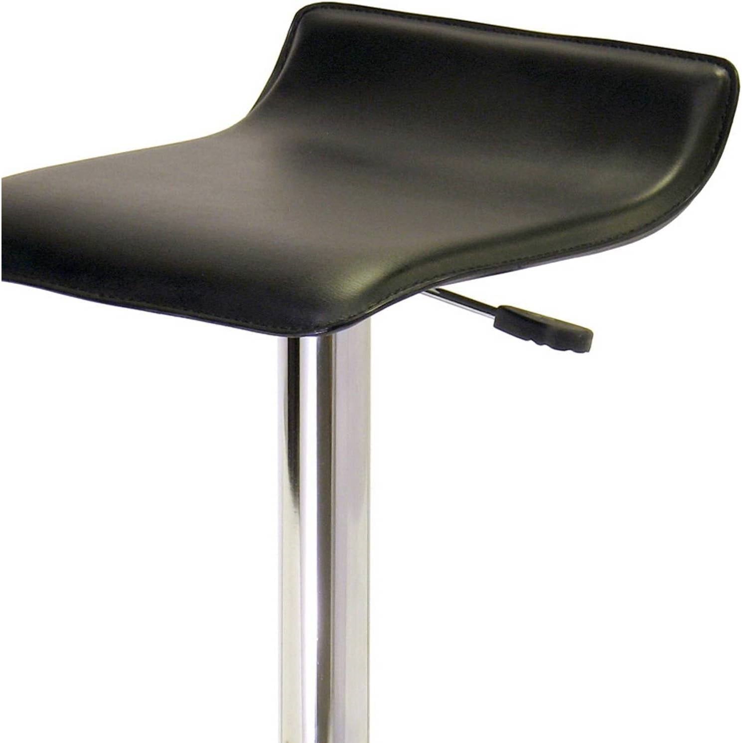 Modern Air-Lift Adjustable Bar Stools with Black PVC Seat - Tampa Home & Garden Store