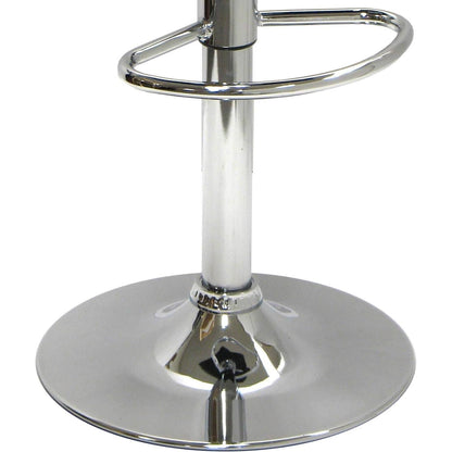 Modern Air-Lift Adjustable Bar Stools with Black PVC Seat - Tampa Home & Garden Store