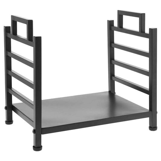 Modern Black Wrought Iron Indoor Outdoor Firewood Holder Log Rack - Tampa Home & Garden Store