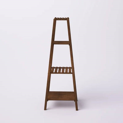 Modern Boho Wooden 4-Shelf Pyramidal Plant Stand - Tampa Home & Garden Store