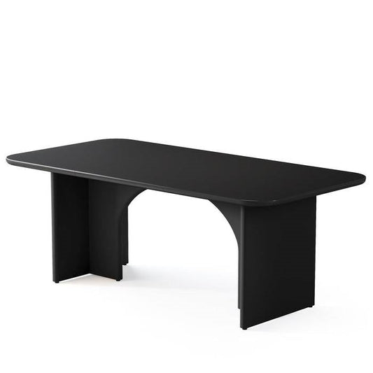 Modern Extra Large Executive Home Office Computer Desk in Black - Tampa Home & Garden Store