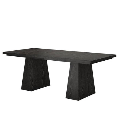Modern Home Office Computer Desk Workstation in Black Wood Finish - Tampa Home & Garden Store