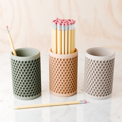 Modern Honeycomb Pencil Holder - Tampa Home & Garden Store
