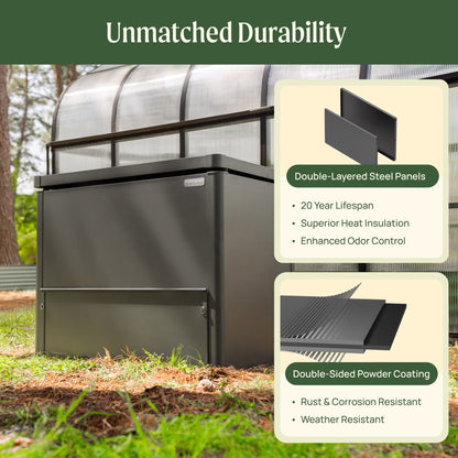 Modern Metal Compost Bin - Tampa Home & Garden Store