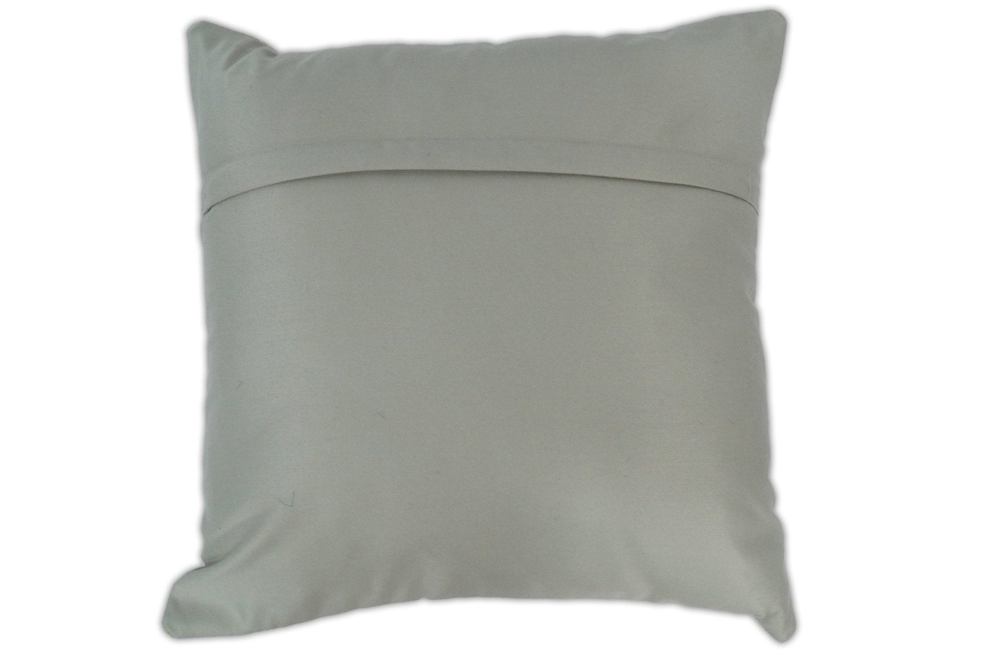 Modern Stripes Ivory and Gray Genuine Leather Accent Pillow, Cushion | PL17 - Tampa Home & Garden Store