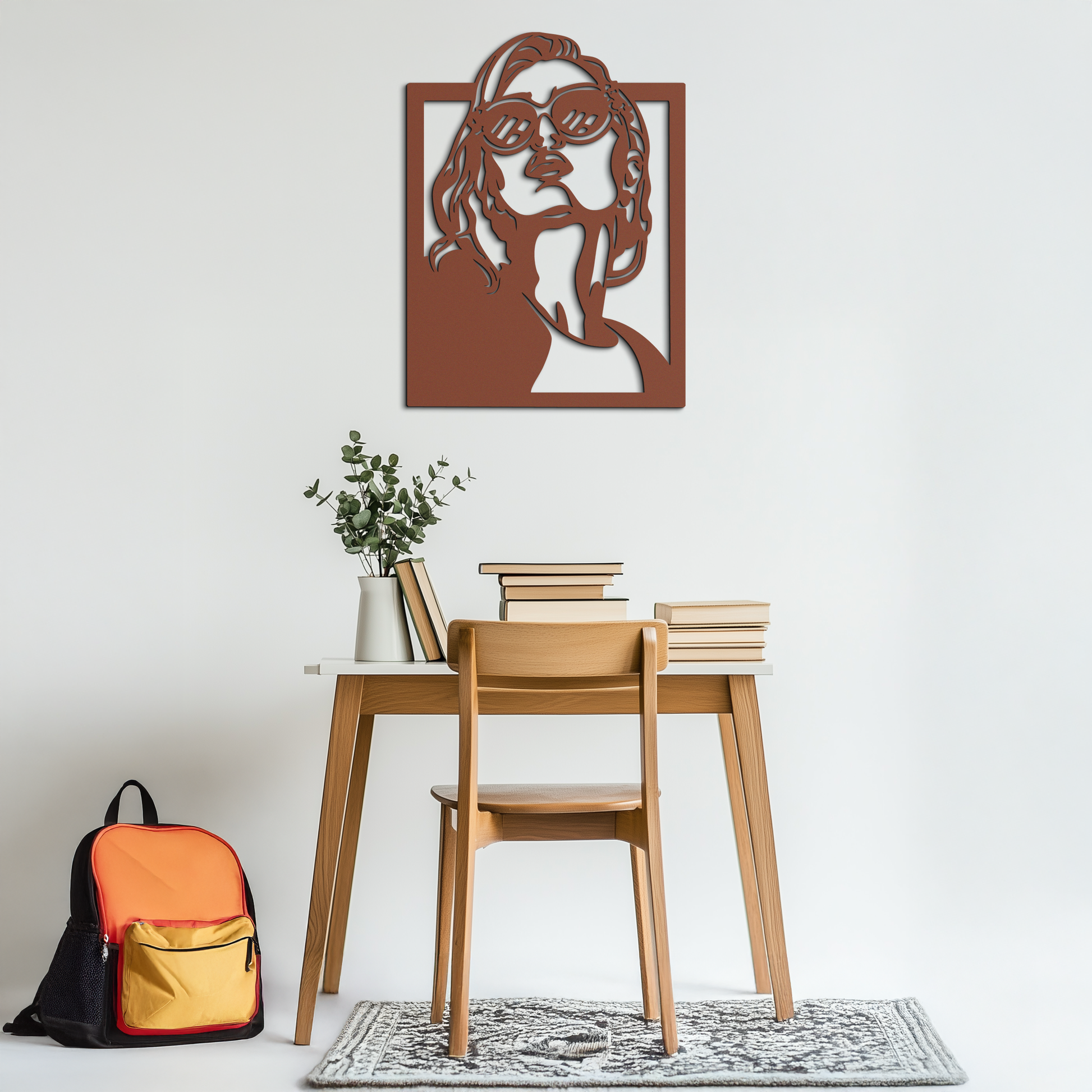 Modern Sunglasses Woman Silhouette Metal Wall Art – Bold Feminine Home Decor- KAF583 - Tampa Home & Garden Store