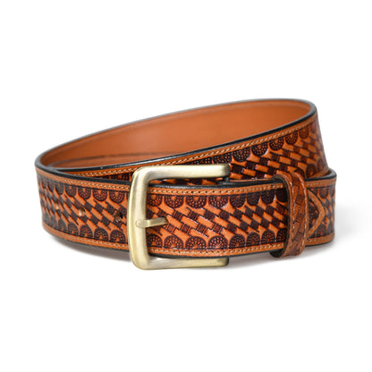 Modern Western Leather Belt - Tampa Home & Garden Store