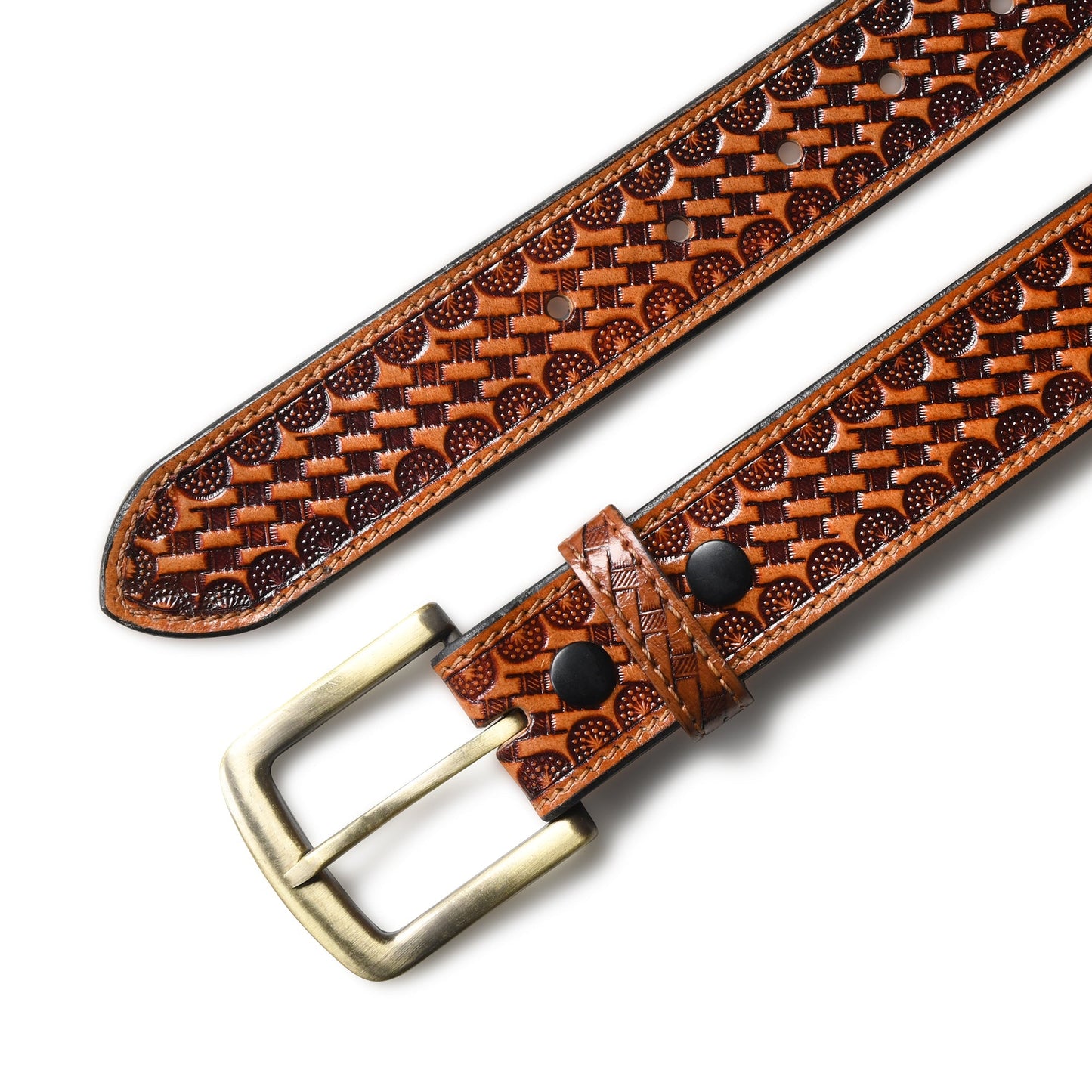 Modern Western Leather Belt - Tampa Home & Garden Store