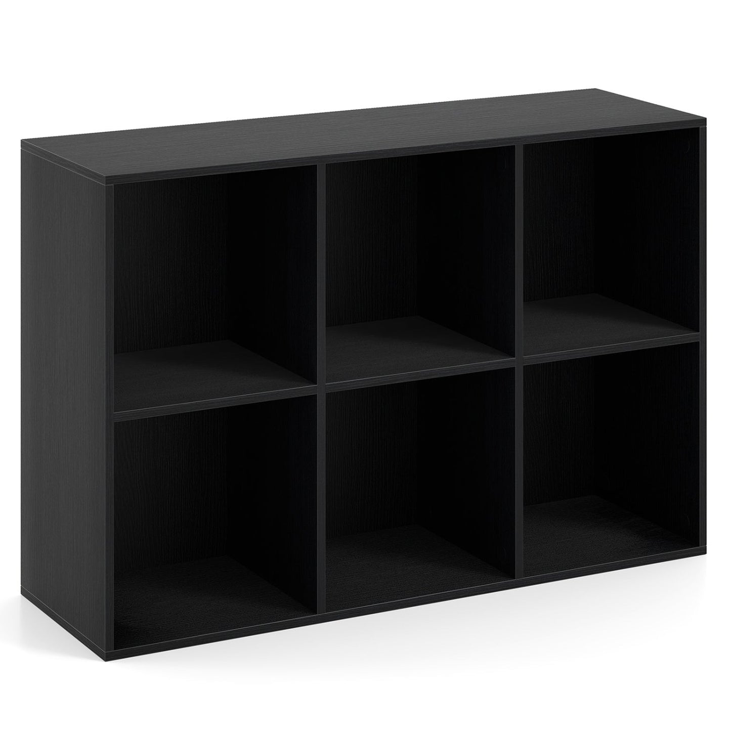 Estantería moderna de 6 cubos con kit antivuelco para dormitorio y sala de estar - Blanca