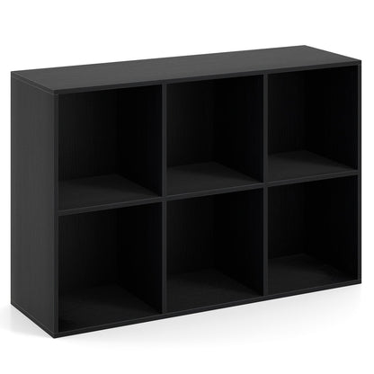 Estantería moderna de 6 cubos con kit antivuelco para dormitorio y sala de estar - Blanca