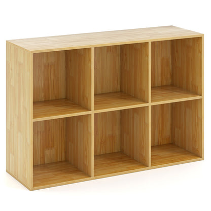 6-Cube Bookcase Burlywood by DirectDeals with anti-tipping kit, six cubbies on Tampa Home & Garden Store