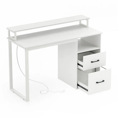 Modern Computer with Power Outlets and Drawer