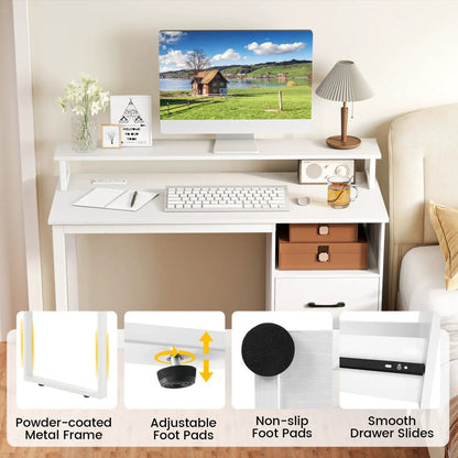 Modern Computer with Power Outlets and Drawer