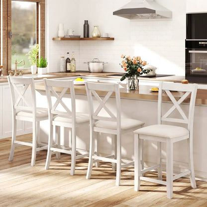 Counter Height Bar Stools with Cushion for Dining