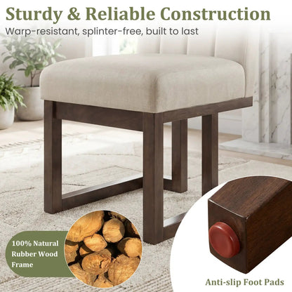Modern Farmhouse Fabric Dining Chairs Set of Four