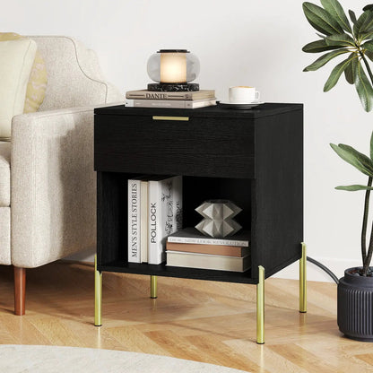 Nightstand with Charging Station and Drawer
