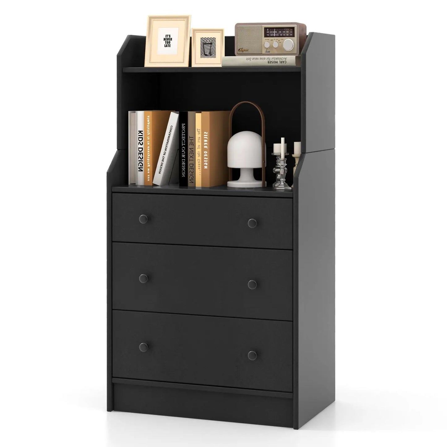 Storage Dresser with Anti-Toppling Device