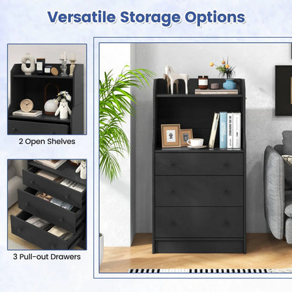 Storage Dresser with Anti-Toppling Device