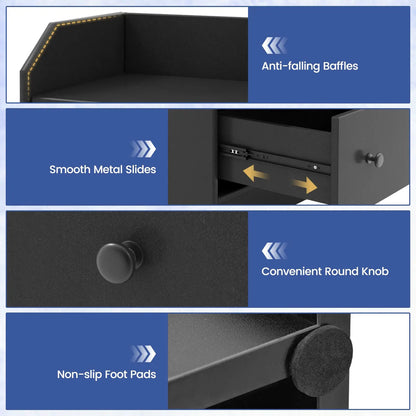 Storage Dresser with Anti-Toppling Device