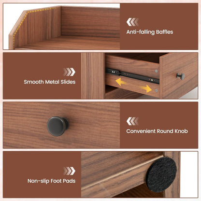 Storage Dresser with Anti Toppling Device