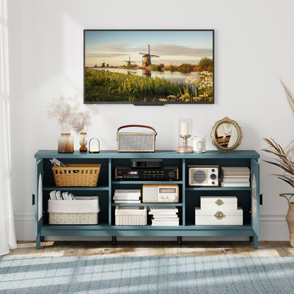 DirectDeals Modern Vintage TV Cabinet with adjustable shelves and 2 cable holes for 65 inch TVs on Tampa Home & Garden Store