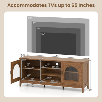 Modern Vintage TV Cabinet DirectDeals adjustable shelves two cable holes for TVs up to 65 inches on Tampa Home & Garden Store