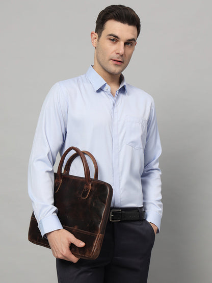 Modernist Leather Laptop Bag-Dark Brown - Tampa Home & Garden Store