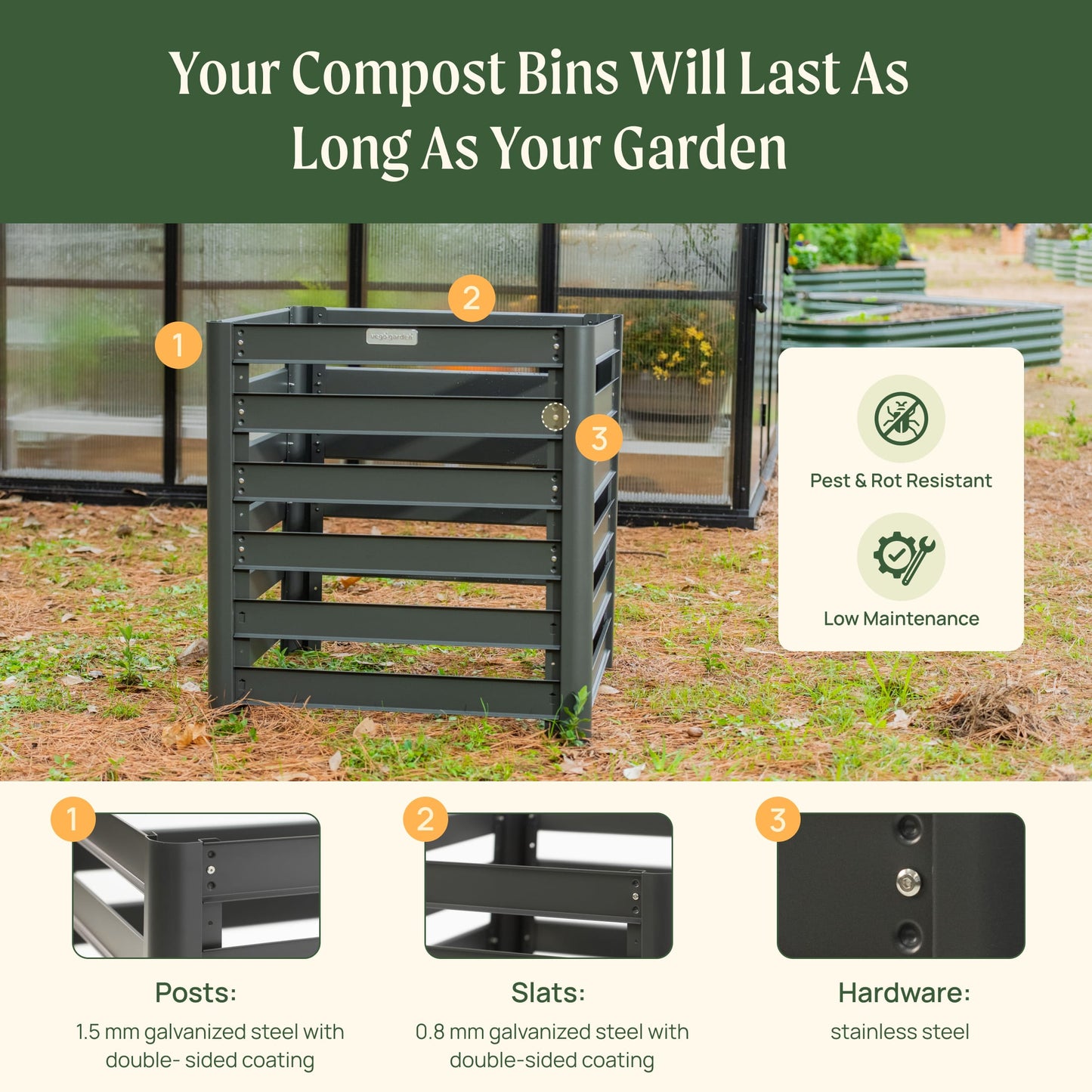 Modular Compost Bin - Tampa Home & Garden Store