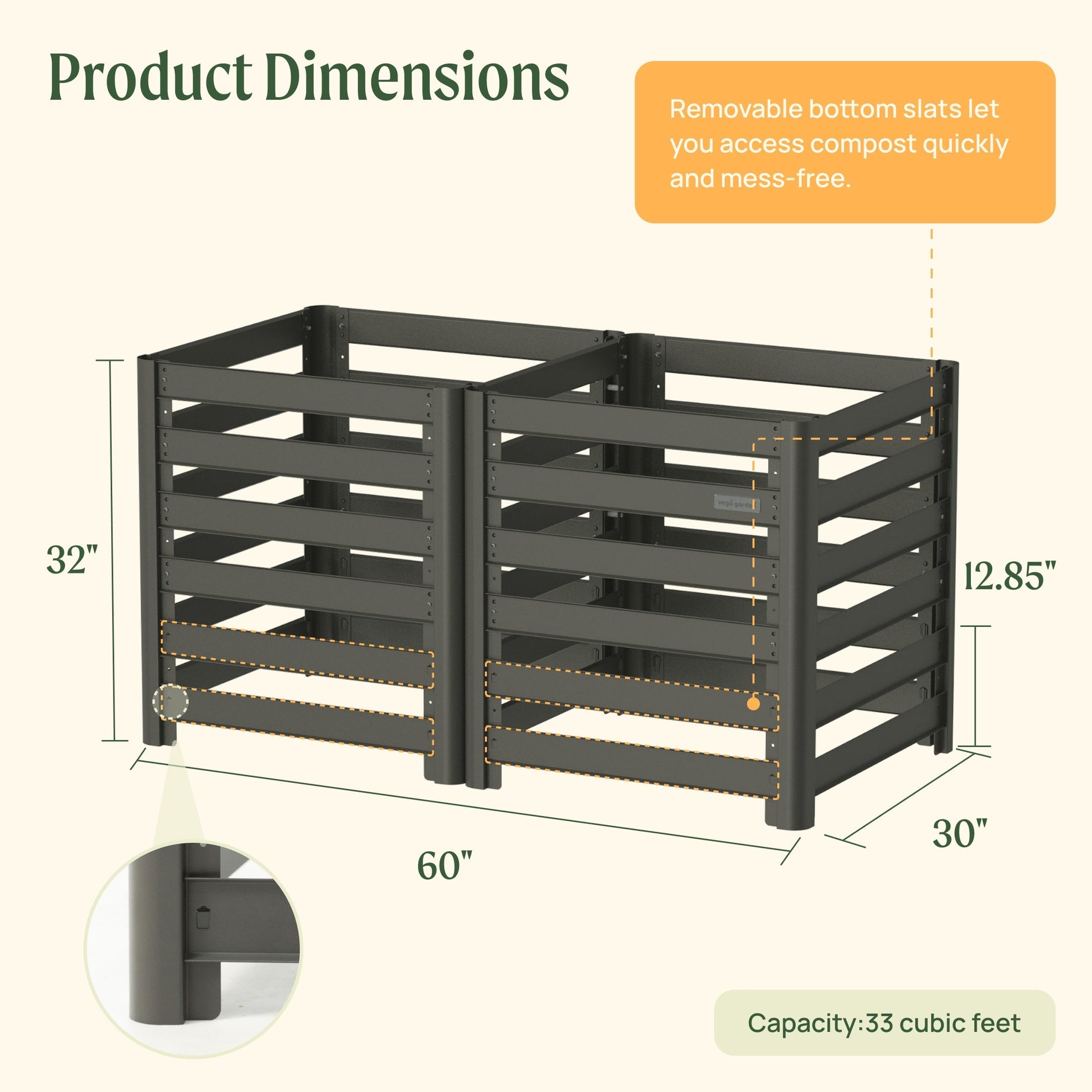 Modular Compost Bin - Tampa Home & Garden Store