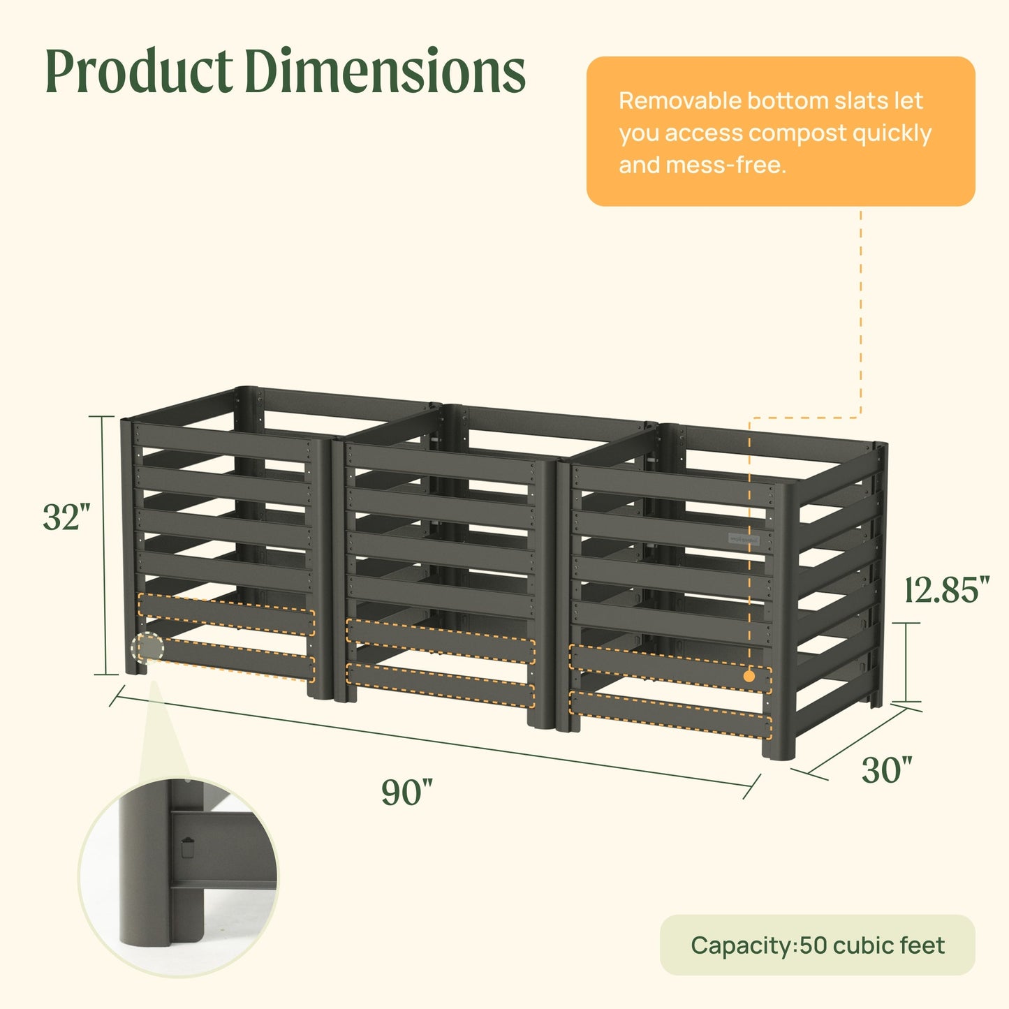 Modular Compost Bin - Tampa Home & Garden Store