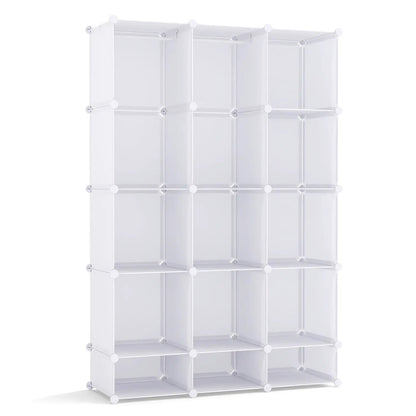 13 Cube Modular Kids Wardrobe With Hanging Rod