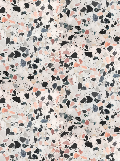 Mojave Terrazzo Wallpaper, mauve and gray - Tampa Home & Garden Store