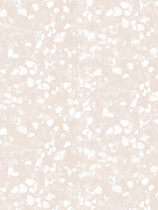 Mojave Terrazzo Wallpaper, neutral and white - Tampa Home & Garden Store